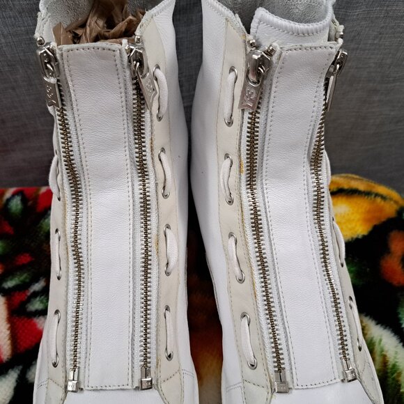 Y-3 Adidas Yohji Yamamoto Pro Zip Weiß High Top Sneakers CG3183 Size 9 Men - Picture 11 of 15